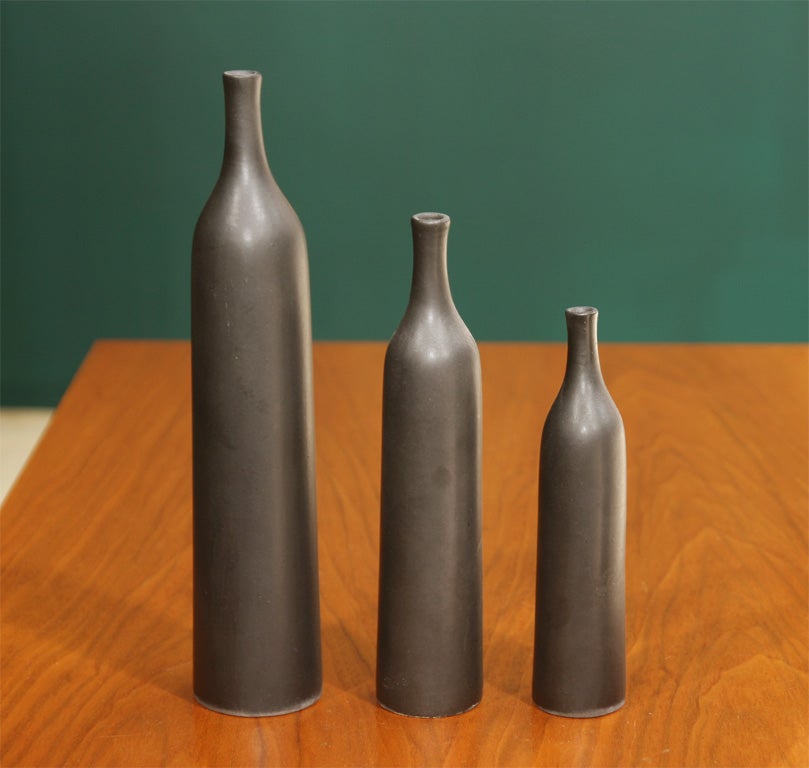 Group of Ceramic Vases by Ruelland, French 1950 For Sale 2