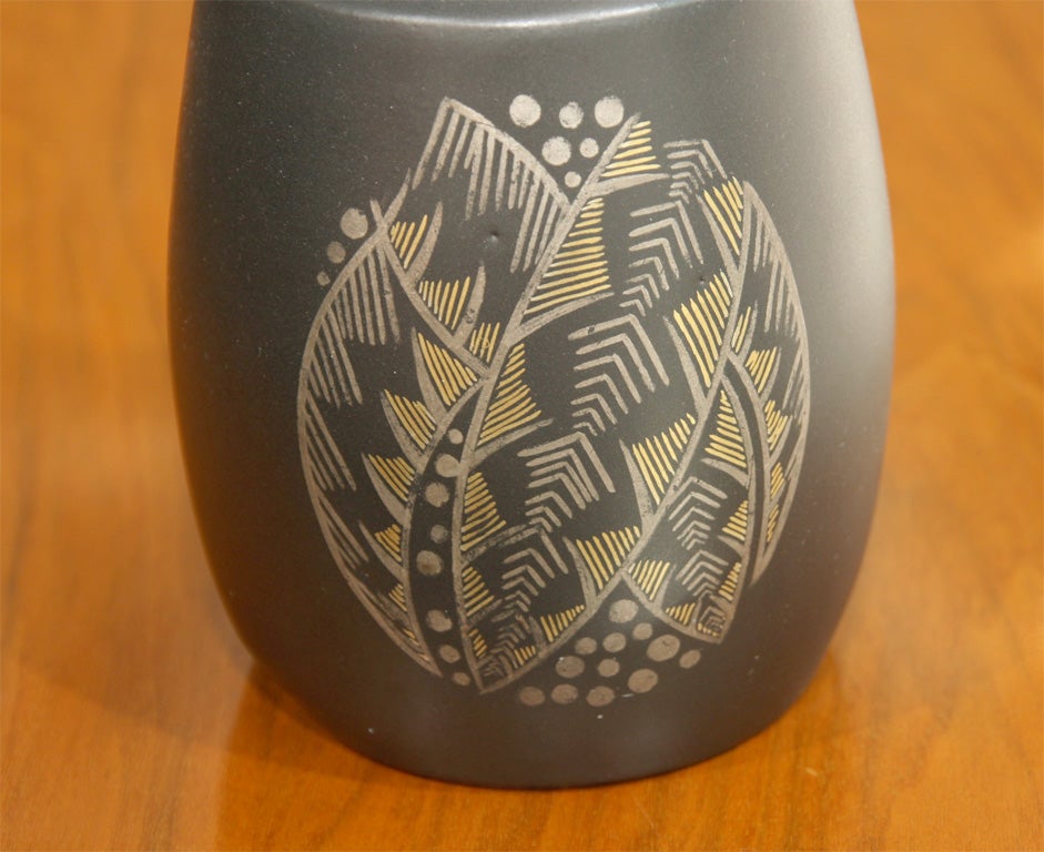 Ceramic Bottle-form Vase by Jean Luce, French 1925 3