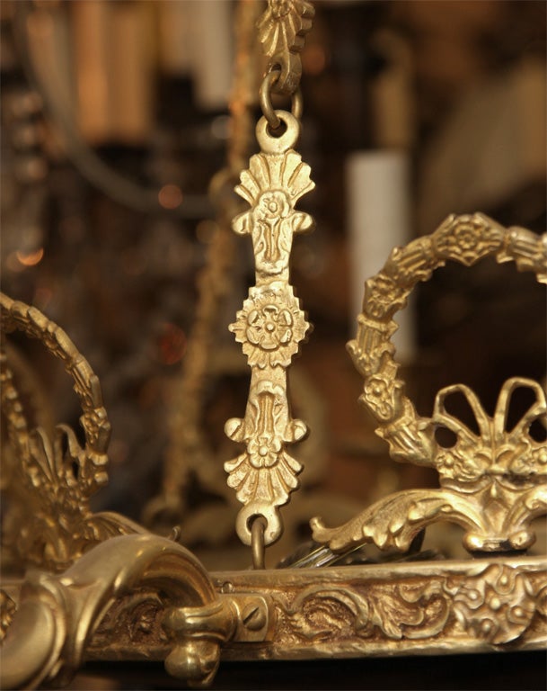 Bronzo Lampadario in stile impero in vendita