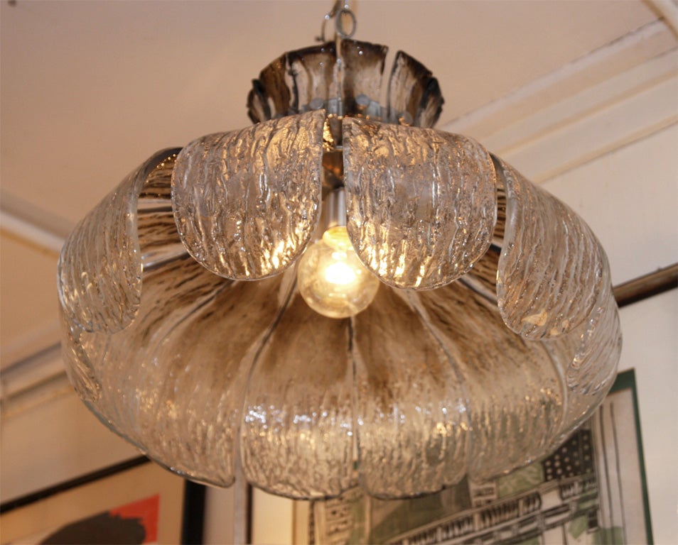 Mazzega Art Glass Light Fixture