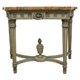 Jansen Painted Console with Marble Top