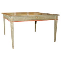 Exceptional Wood Polychrome Dining or Center Table 11