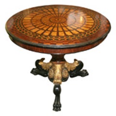 Mahogony Parquetry Center Tables 2