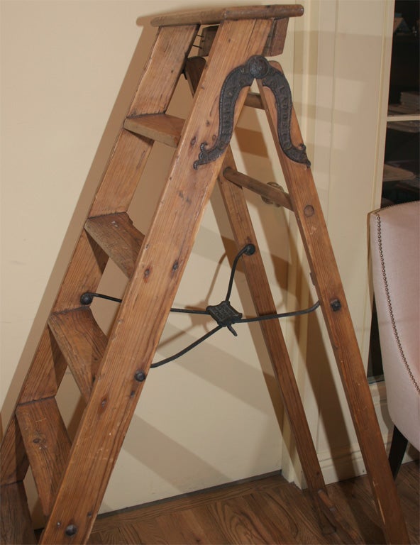 20th Century Binplex Antique ladder For Sale
