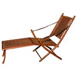 Antique 19th C. Faux Bamboo Campaign Folding Chair