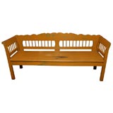 Antique Painted Country Bench