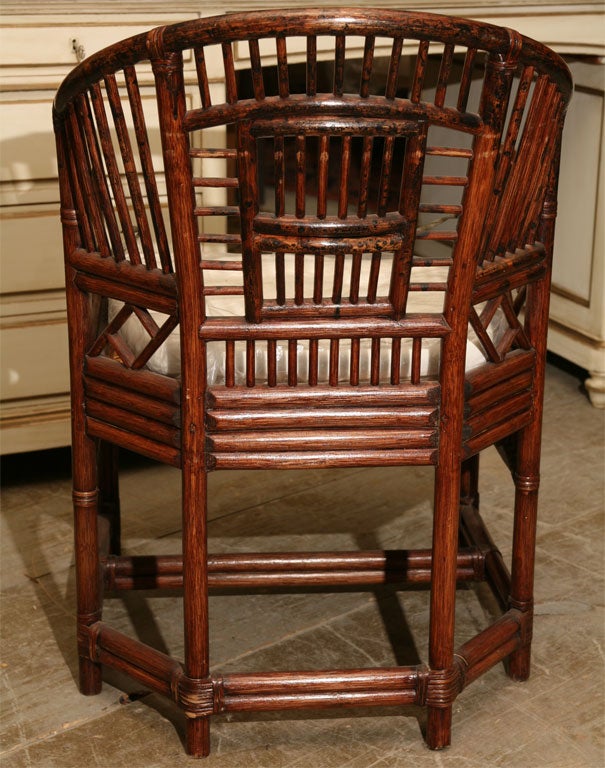 Bamboo Plantation Armchair In Excellent Condition In Sheffield, MA