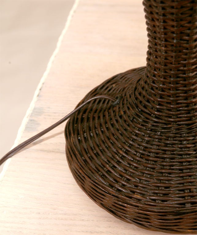 NATURAL WICKER TABLE LAMP 2