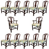 Set of Twelve Georgian Dining Chairs