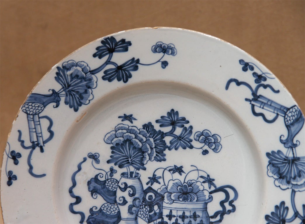 Ceramic 18th Century English Deflt Plate