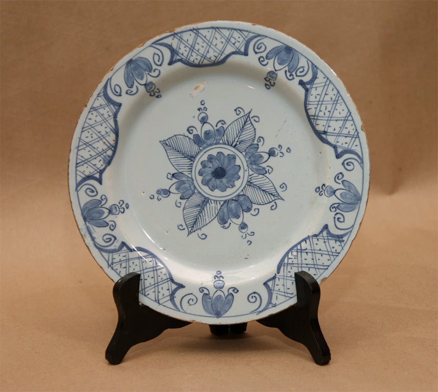 Four English Delft Plates 2