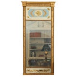 Regency Giltwood Pier Mirror with Verre-Eglomise Panels Regency Giltwood Pier Mirror with Verre-Eglomise Panels