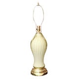 1960
s Murano Glass Ribbed Lamp