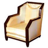 Art Deco Palisander with 22k Gold Single Chair
