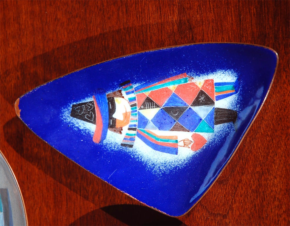 Franz Bergmann enamel plates on metal 2