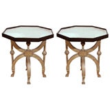Pair of octagonal Turkish side tables