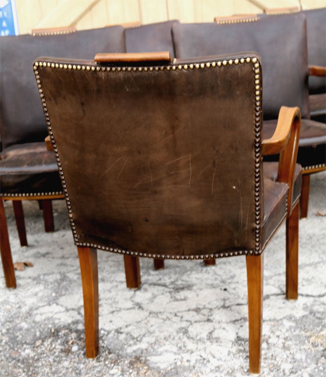 Set of 10 Leather Conference Room Chairs 2