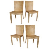 Karl Springer Goatskin Chairs