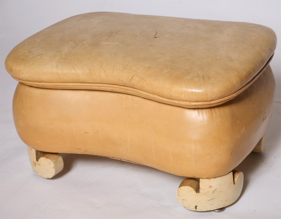 Leather Stool 1