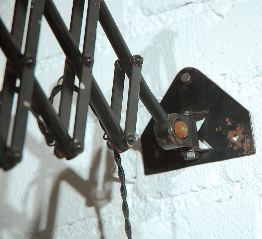 Industrial Black Metal Wall Sconce 2