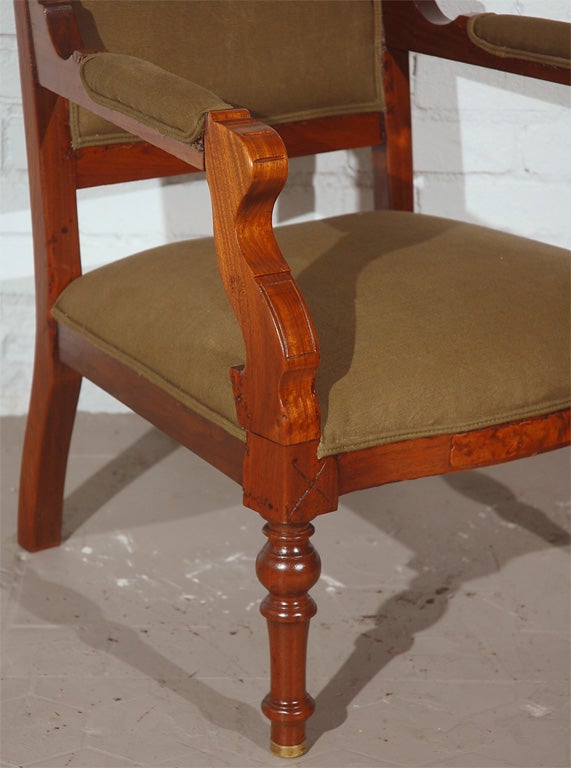 Rare Early 20th Century English Carved Arm Chair 2