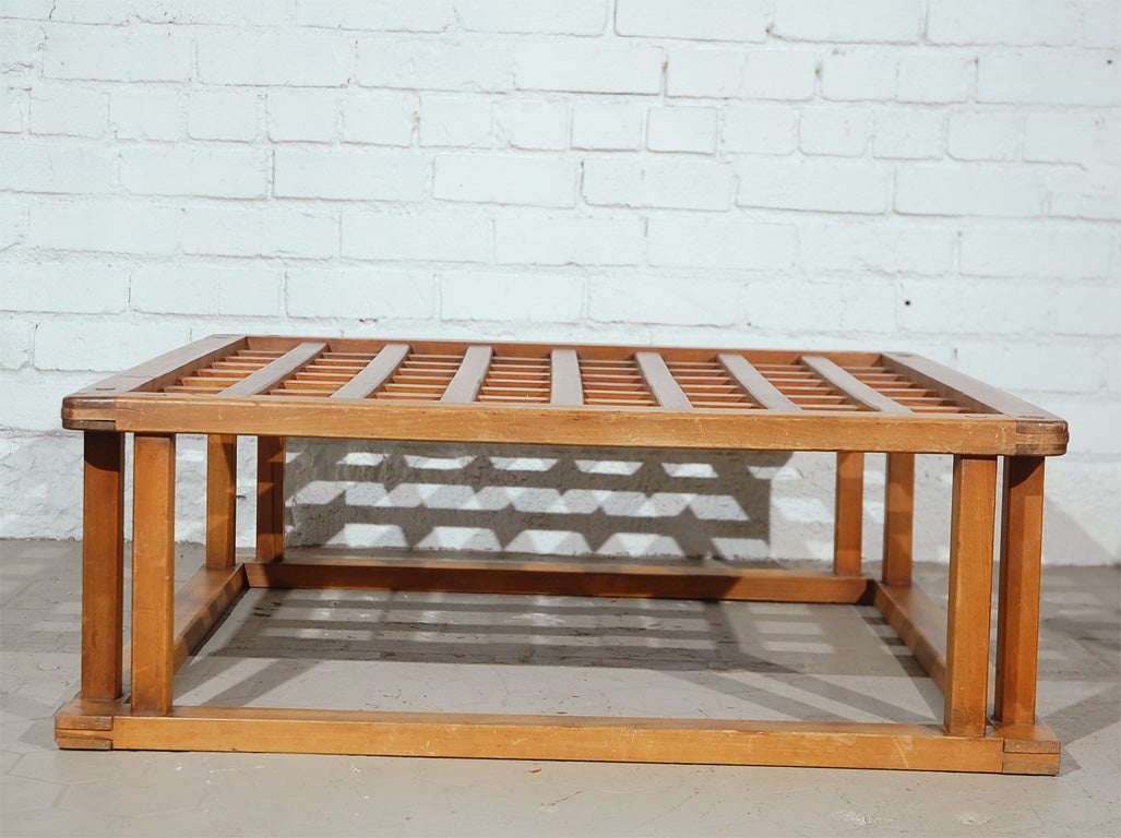 Japanese Hibachi Style Wood Coffee Table 1