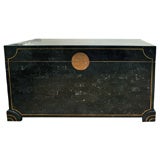 Maitland Smith Stone Verneer Chest w/Brass Inlay