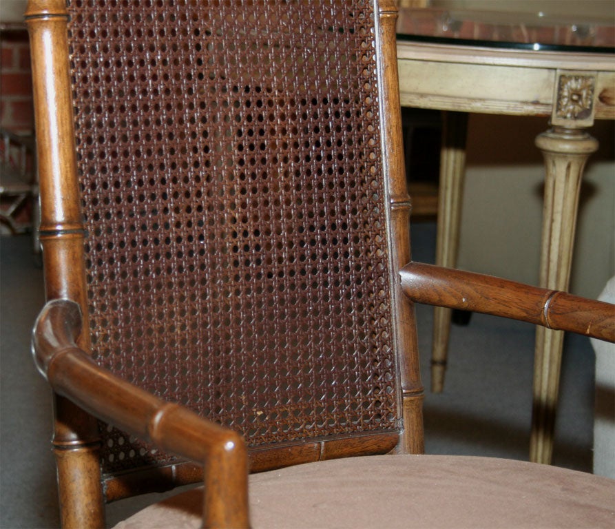 Set of 6 Henredon Faux Bamboo Chairs 1