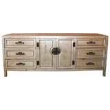Century Silver Leaf Sideboard  9 Drawers