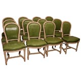 Set of 12 Louis XVI style chairs