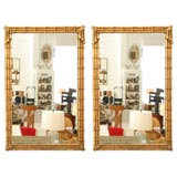 A Pair of Gilt Mirrors with Classical Detail