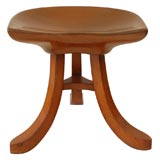 Lovely Wooden Three Legged Thebes Stool