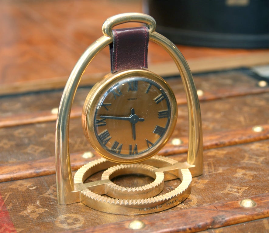 Horse motif clock