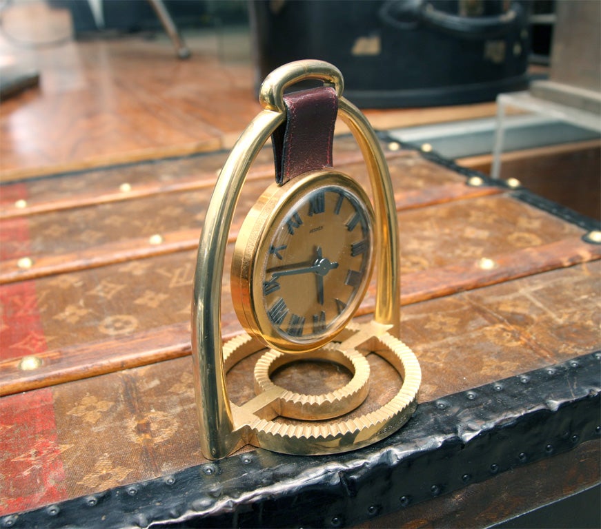 Rare Hermes equestrian Clock For Sale 1
