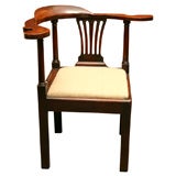 Antique English, mahogany Chippendale corner chair