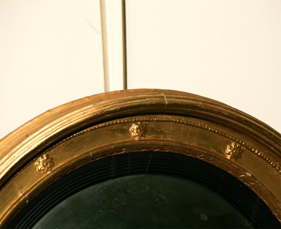 English , Gold Leaf Girandole Mirror Ca. 1840 2