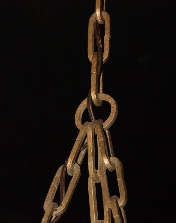 Iron Star of David Chandelier For Sale 3