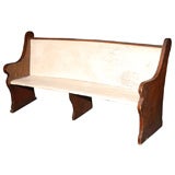 19THC CHURCH BENCH FROM NEW ENGLAND