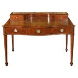 Antique English mahogany Carlton House desk.