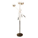 Three Head Chrome Floor Lamp