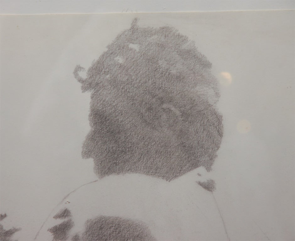 North American Compelling Pencil Drawing by Weyer entitled 