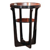 Art Deco Two Tier Occasional Table with Bronze Mirrored Top