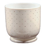 Art Deco Blown Glass Jardiniere with 24K Gold Details