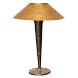 Genet et Michon Table Lamp with acid etched copper shade