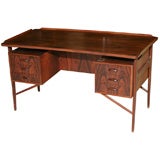 Danish Modern Kneehole Rosewood Desk Danish Modern Kneehole Rosewood Desk