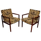Pair Knoll Rosewood Chairs
