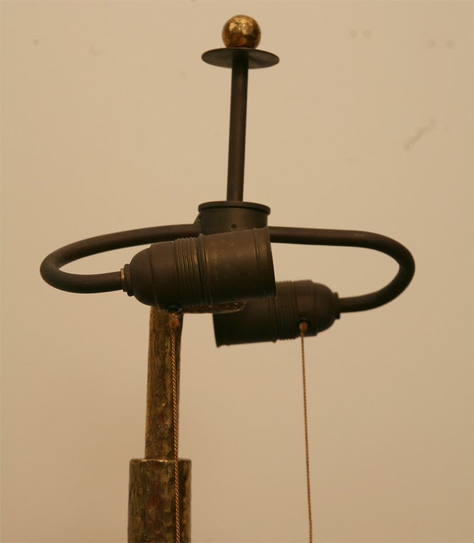 Brass Austrian Constructivist Lamp