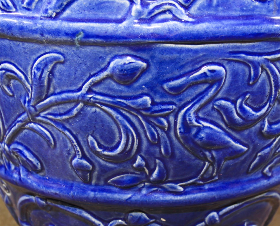 20th Century Gladding, McBean Co. Glazed Clay Jar For Sale