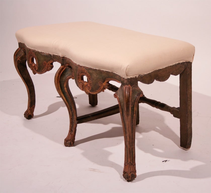 A Venetian Rococo Painted Bench