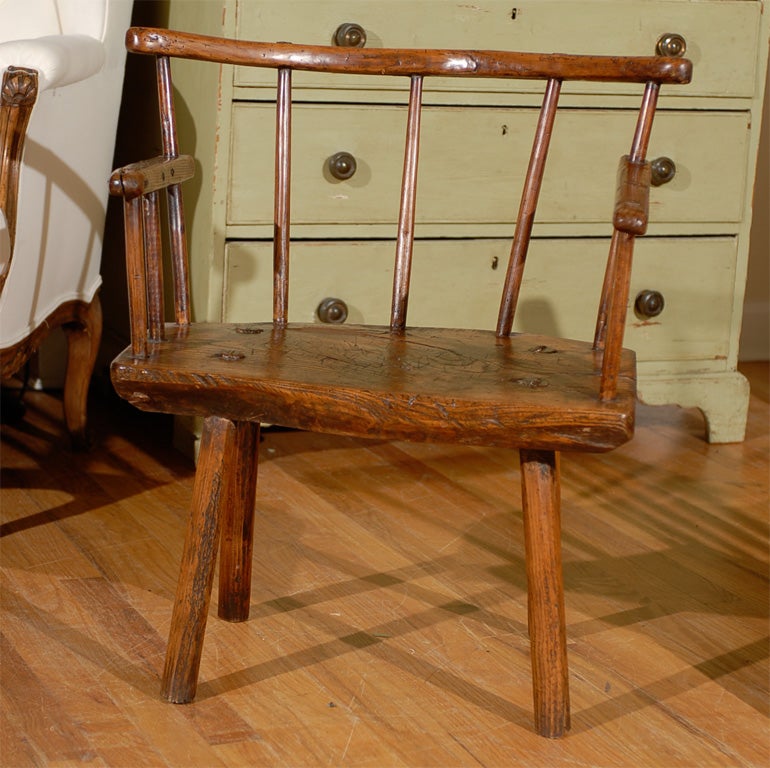 19th Century 19th C. Pair of Irish Elm Rare Hedgerow Chairs